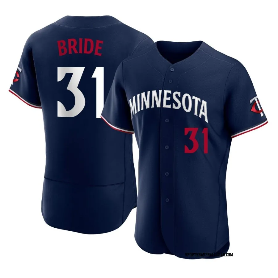 Jonah Bride Men's Minnesota Twins Navy Authentic Alternate Jersey