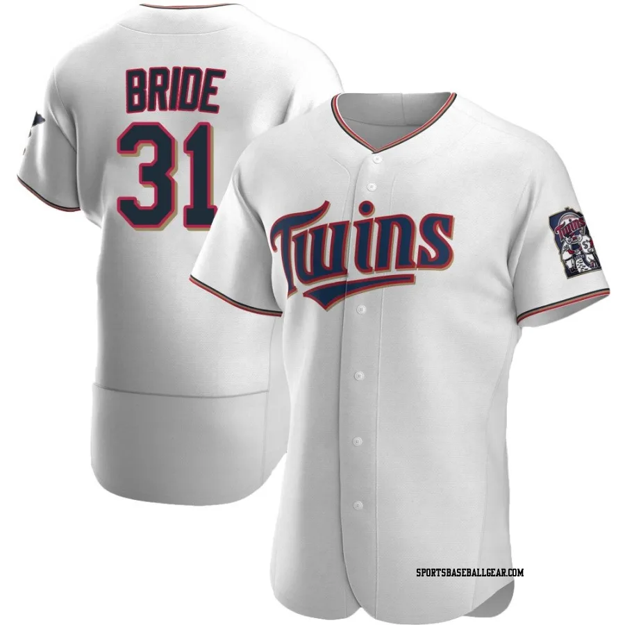 Jonah Bride Men's Minnesota Twins White Authentic Home Jersey