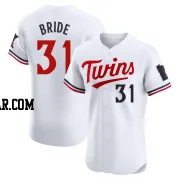 Jonah Bride Men's Minnesota Twins White Elite Home Jersey