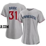 Jonah Bride Women's Minnesota Twins Gray Replica Road Jersey