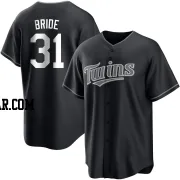 Jonah Bride Youth Minnesota Twins Black/White Replica Jersey