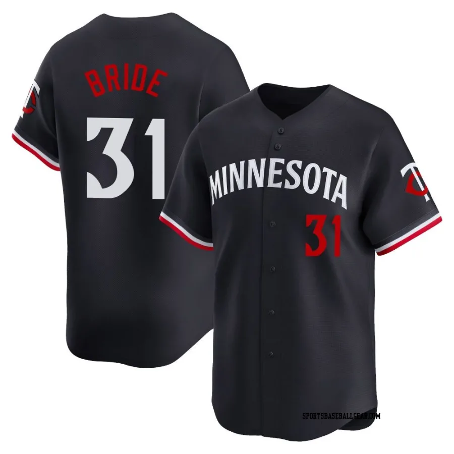 Jonah Bride Youth Minnesota Twins Navy Limited Alternate Jersey