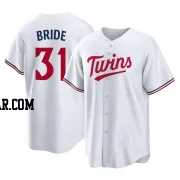 Jonah Bride Youth Minnesota Twins White Replica Home Jersey