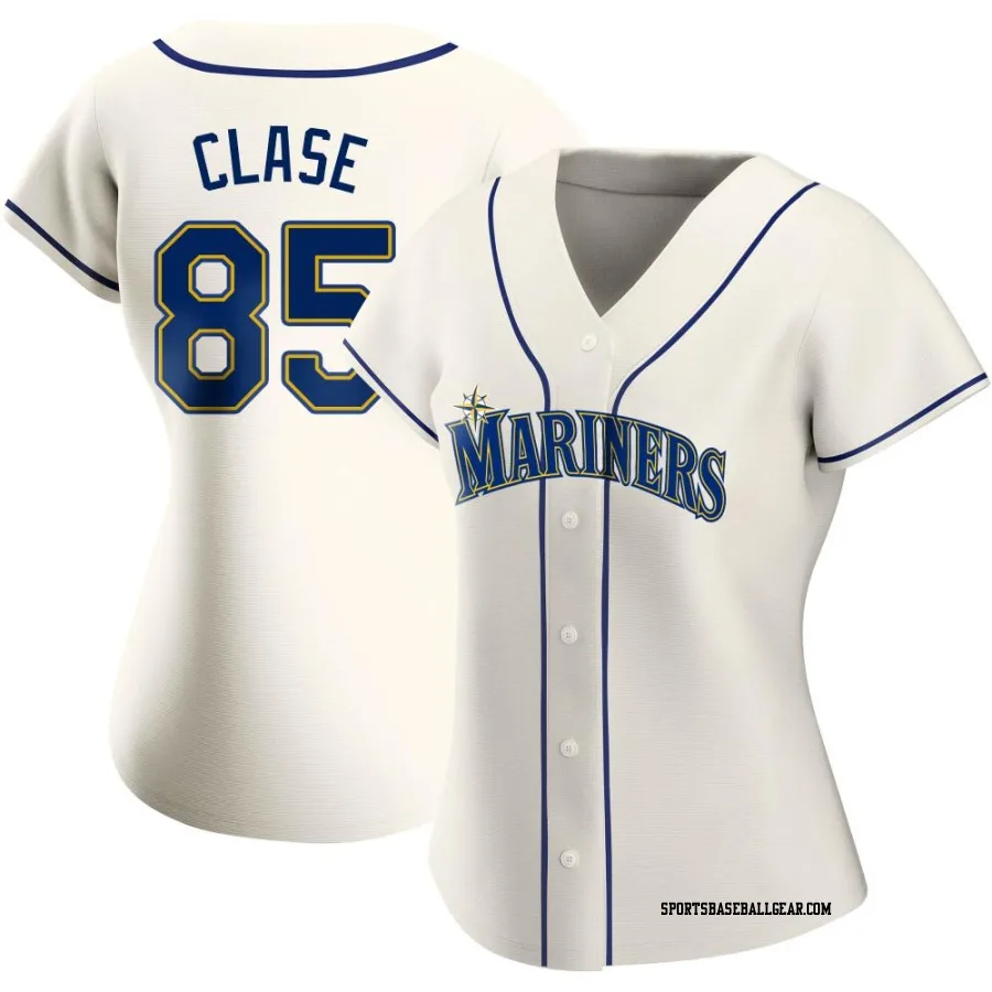 Jonatan Clase Women's Seattle Mariners Cream Authentic Alternate Jersey