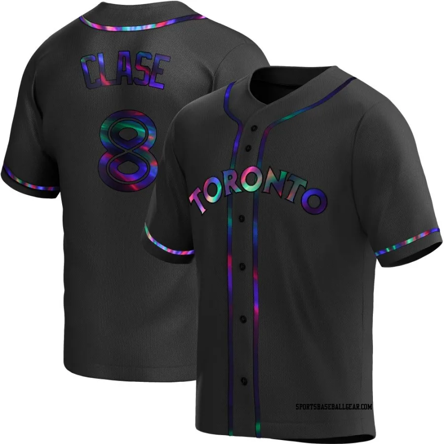 Jonatan Clase Youth Toronto Blue Jays Black Holographic Replica Alternate Jersey