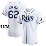 Jonathan Aranda Men's Tampa Bay Rays White Elite Home Jersey