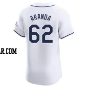 Jonathan Aranda Men's Tampa Bay Rays White Elite Home Jersey
