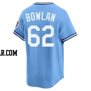 Jonathan Bowlan Men's Kansas City Royals Light Blue Limited Throwback Cooperstown Collection Jersey