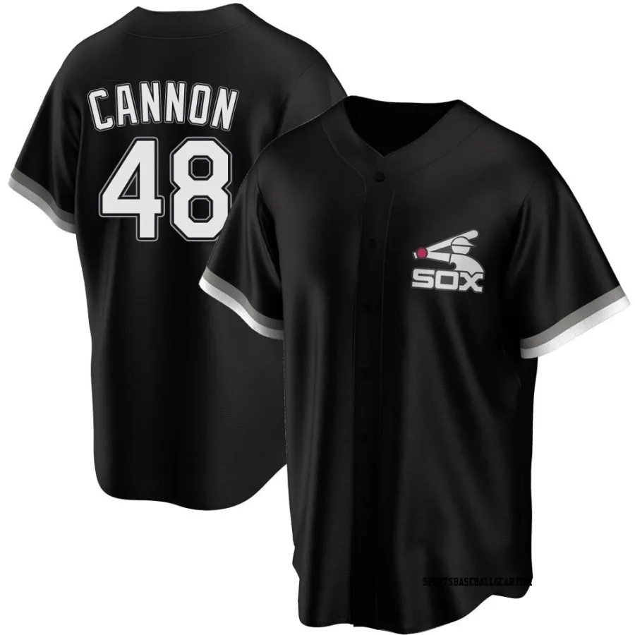 Jonathan Cannon Youth Chicago White Sox Black Replica Spring Training Jersey