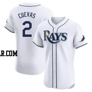 Jonathan Cuevas Men's Tampa Bay Rays White Elite Home Jersey