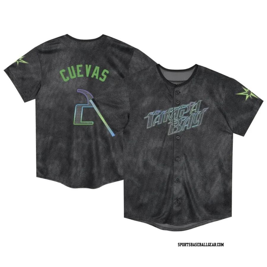 Jonathan Cuevas Toddler Tampa Bay Rays Charcoal Limited 2024 City Connect Jersey