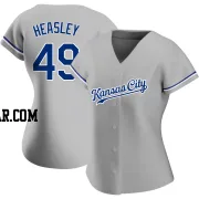 Jonathan Heasley Women's Kansas City Royals Gray Authentic Road Jersey