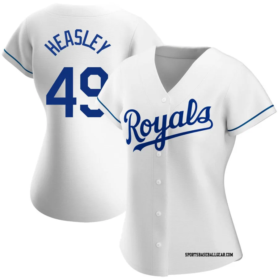 Jonathan Heasley Women's Kansas City Royals White Authentic Home Jersey