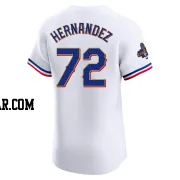 Jonathan Hernandez Men's Texas Rangers Gold Elite White 2024 Collection Jersey