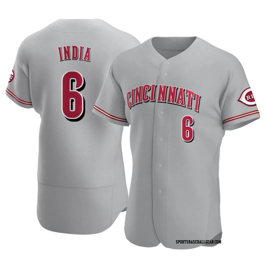 Jonathan India Men's Cincinnati Reds Gray Authentic Road Jersey
