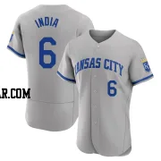 Jonathan India Men's Kansas City Royals Gray Authentic 2022 Road Jersey