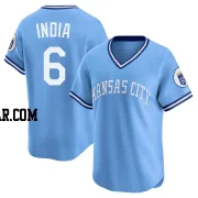 Jonathan India Men's Kansas City Royals Light Blue Limited Throwback Cooperstown Collection Jersey