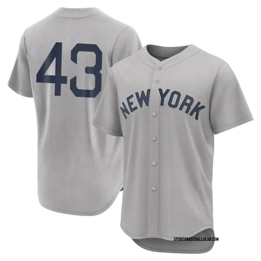 Jonathan Loaisiga Men's New York Yankees Gray Authentic 2021 Field of Dreams Jersey