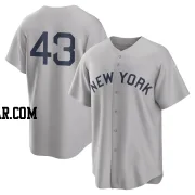 Jonathan Loaisiga Youth New York Yankees Gray Replica 2021 Field of Dreams Jersey