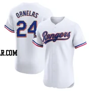 Jonathan Ornelas Men's Texas Rangers Gold Elite White 2024 Collection Jersey