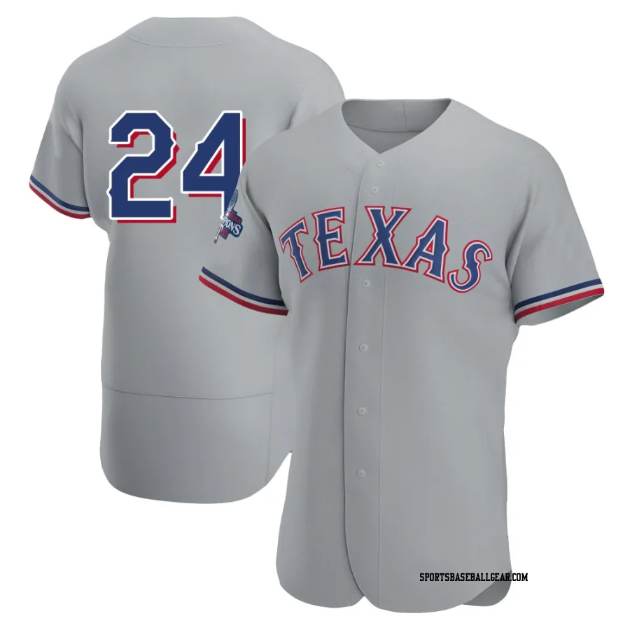 Jonathan Ornelas Men's Texas Rangers Gray Authentic Road 2023 World Series Champions Jersey