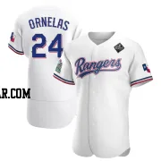 Jonathan Ornelas Men's Texas Rangers White Authentic Home 2023 World Series Jersey