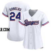 Jonathan Ornelas Women's Texas Rangers Gold Limited White 2024 Collection Jersey