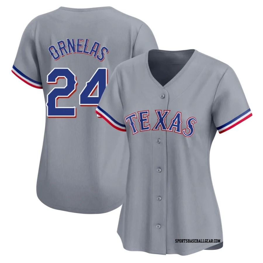 Jonathan Ornelas Women's Texas Rangers Gray Limited Away Jersey