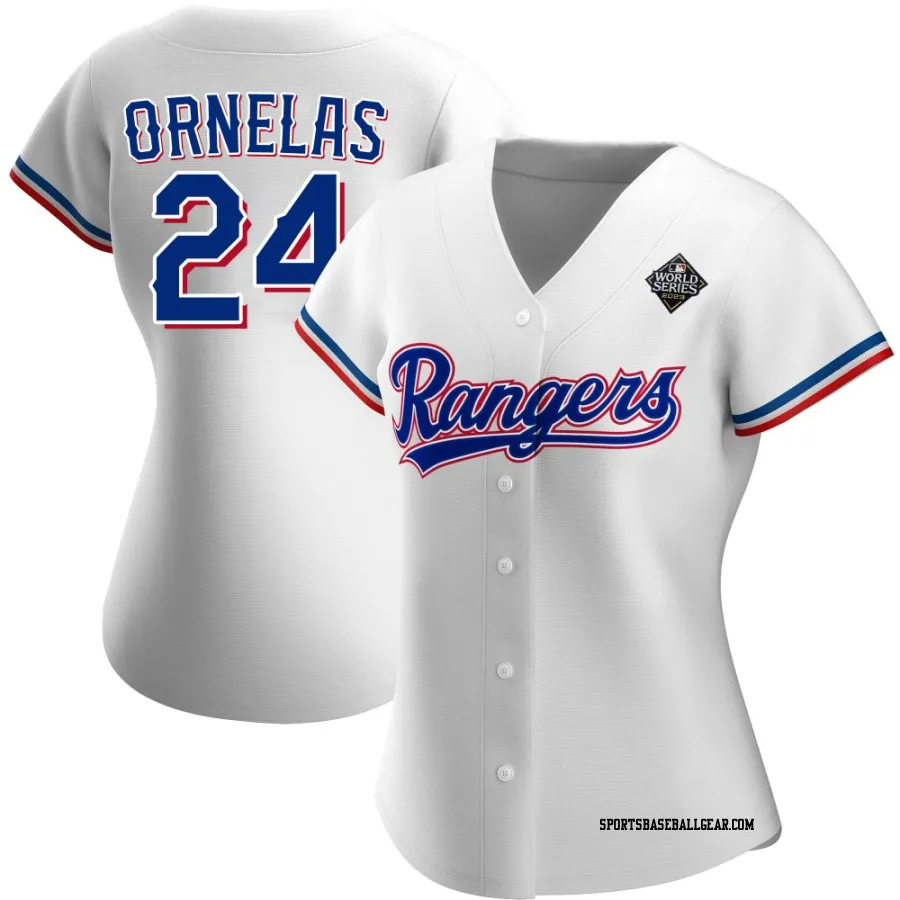 Jonathan Ornelas Women's Texas Rangers White Authentic Home 2023 World Series Jersey
