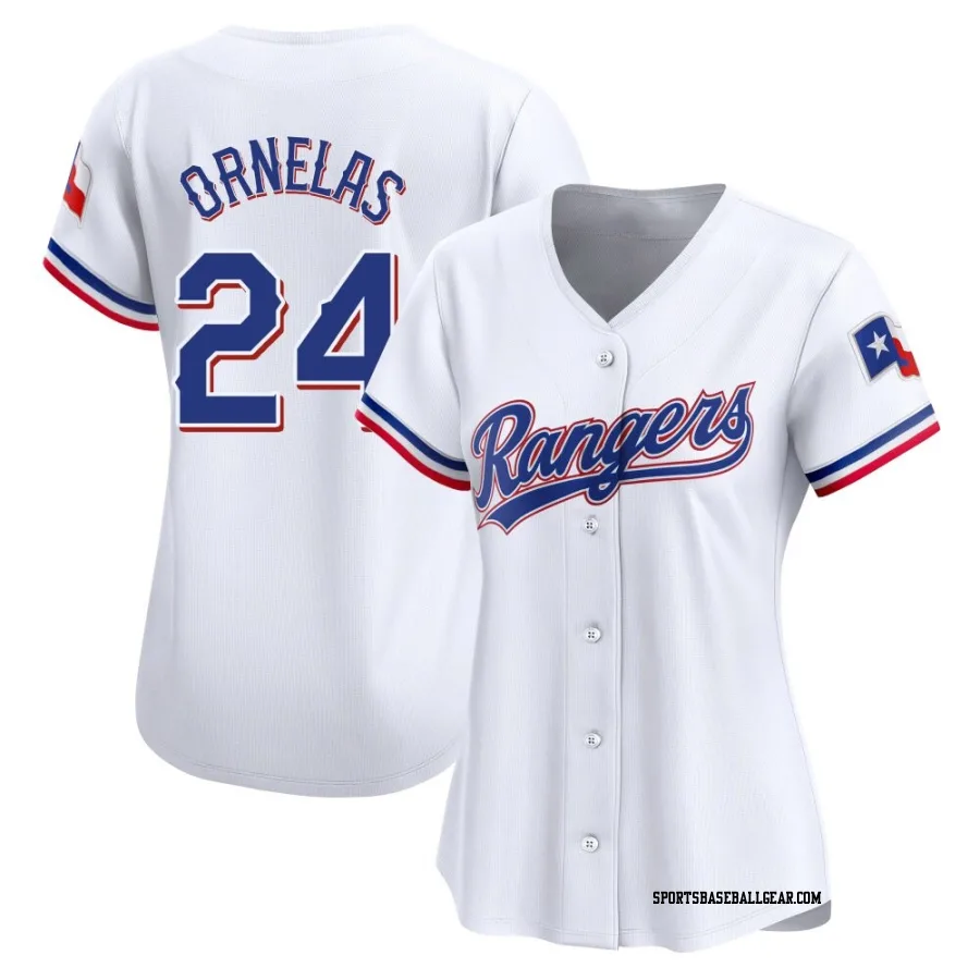 Jonathan Ornelas Women's Texas Rangers White Limited Home Jersey