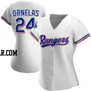 Jonathan Ornelas Women's Texas Rangers White Replica Home 2023 World Series Champions Jersey
