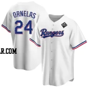 Jonathan Ornelas Youth Texas Rangers White Replica Home 2023 World Series Jersey