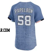 Jonathan Papelbon Men's Washington Nationals Blue Elite 2025 City Connect Jersey