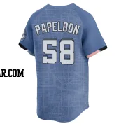 Jonathan Papelbon Men's Washington Nationals Blue Limited 2025 City Connect Jersey
