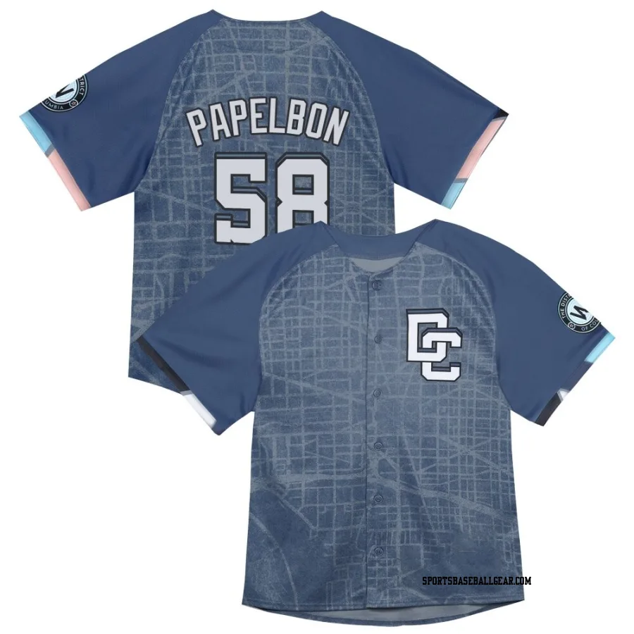 Jonathan Papelbon Men's Washington Nationals Blue Limited Infant 2025 City Connect Jersey
