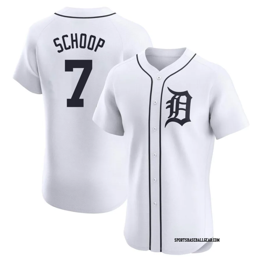 Jonathan Schoop Men's Detroit Tigers White Elite Home Jersey