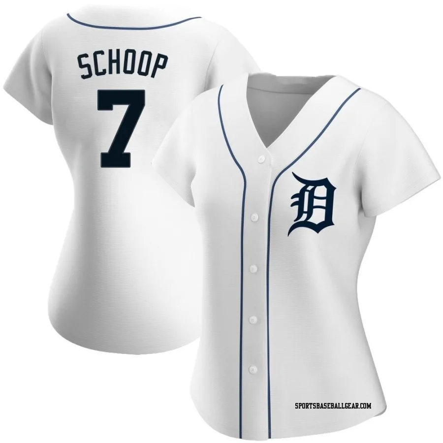 Jonathan Schoop Women's Detroit Tigers White Authentic Home Jersey