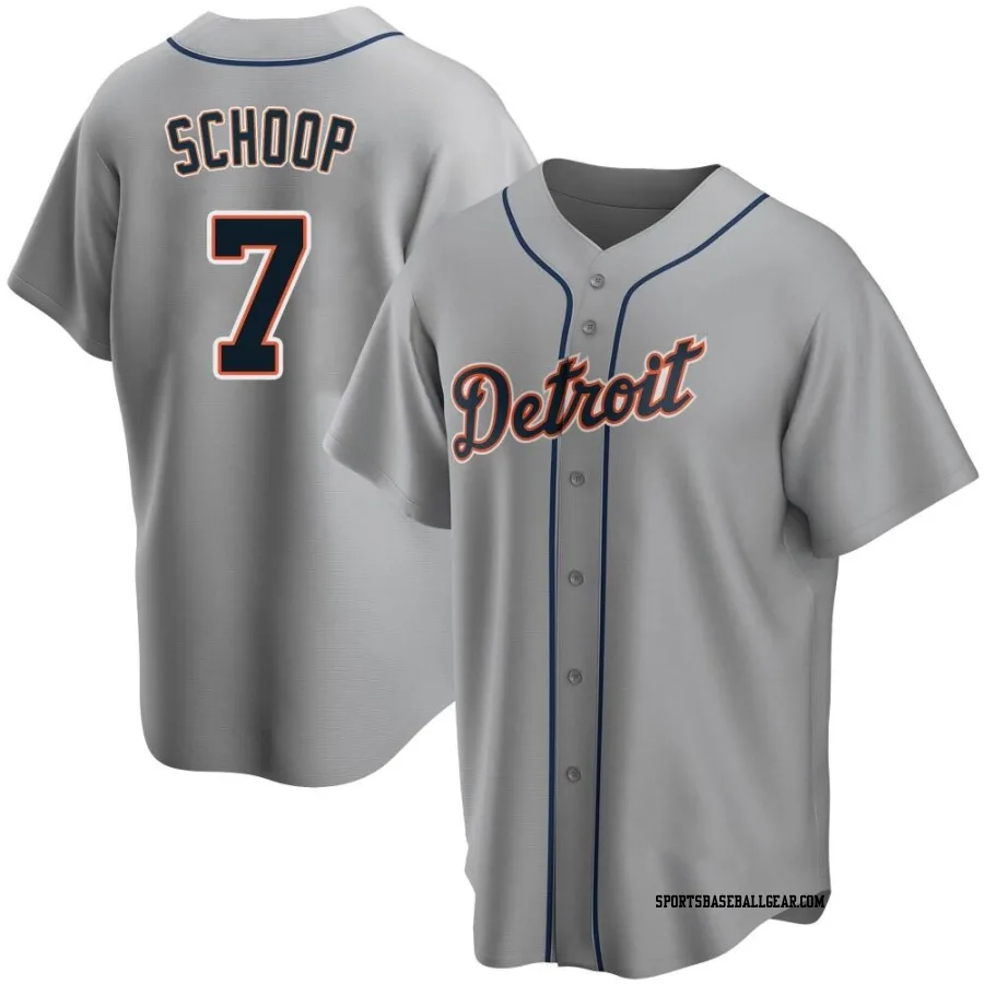 Jonathan Schoop Youth Detroit Tigers Gray Replica Road Jersey