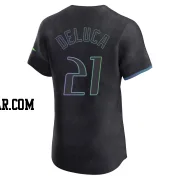 Jonny DeLuca Men's Tampa Bay Rays Charcoal Elite 2024 City Connect Jersey