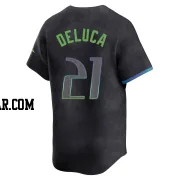 Jonny DeLuca Men's Tampa Bay Rays Charcoal Limited 2024 City Connect Jersey