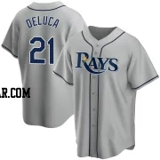 Jonny DeLuca Youth Tampa Bay Rays Gray Replica Road Jersey