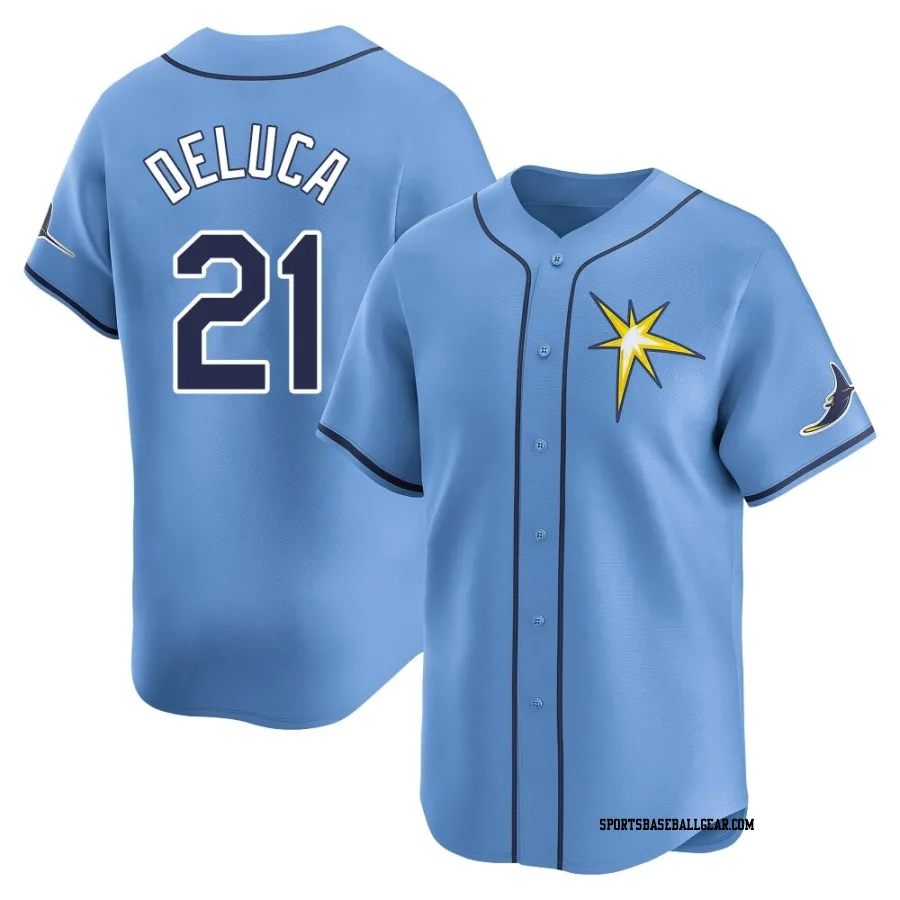 Jonny DeLuca Youth Tampa Bay Rays Light Blue Limited Alternate Jersey