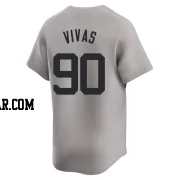 Jorbit Vivas Men's New York Yankees Gray Limited Away Jersey