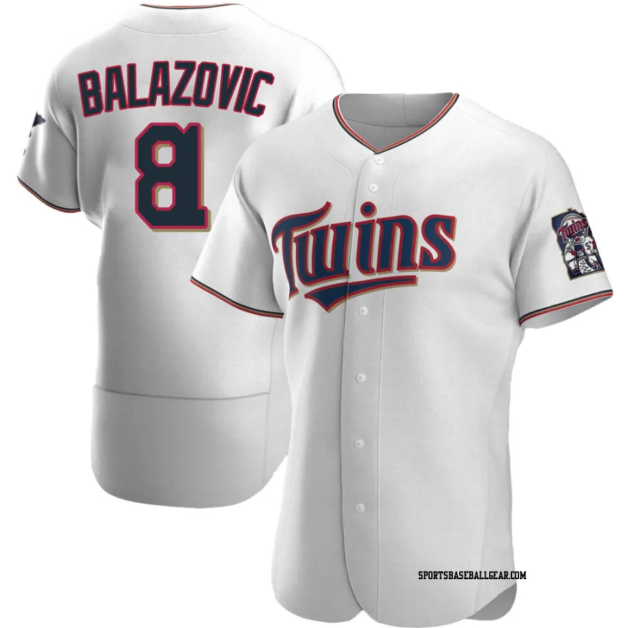 Jordan Balazovic Men's Minnesota Twins White Authentic Home Jersey