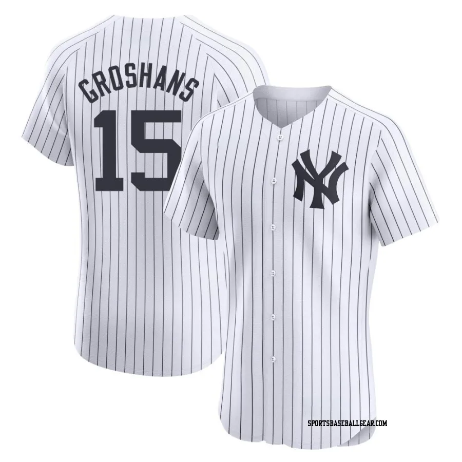 Jordan Groshans Men's New York Yankees White Elite Home Jersey