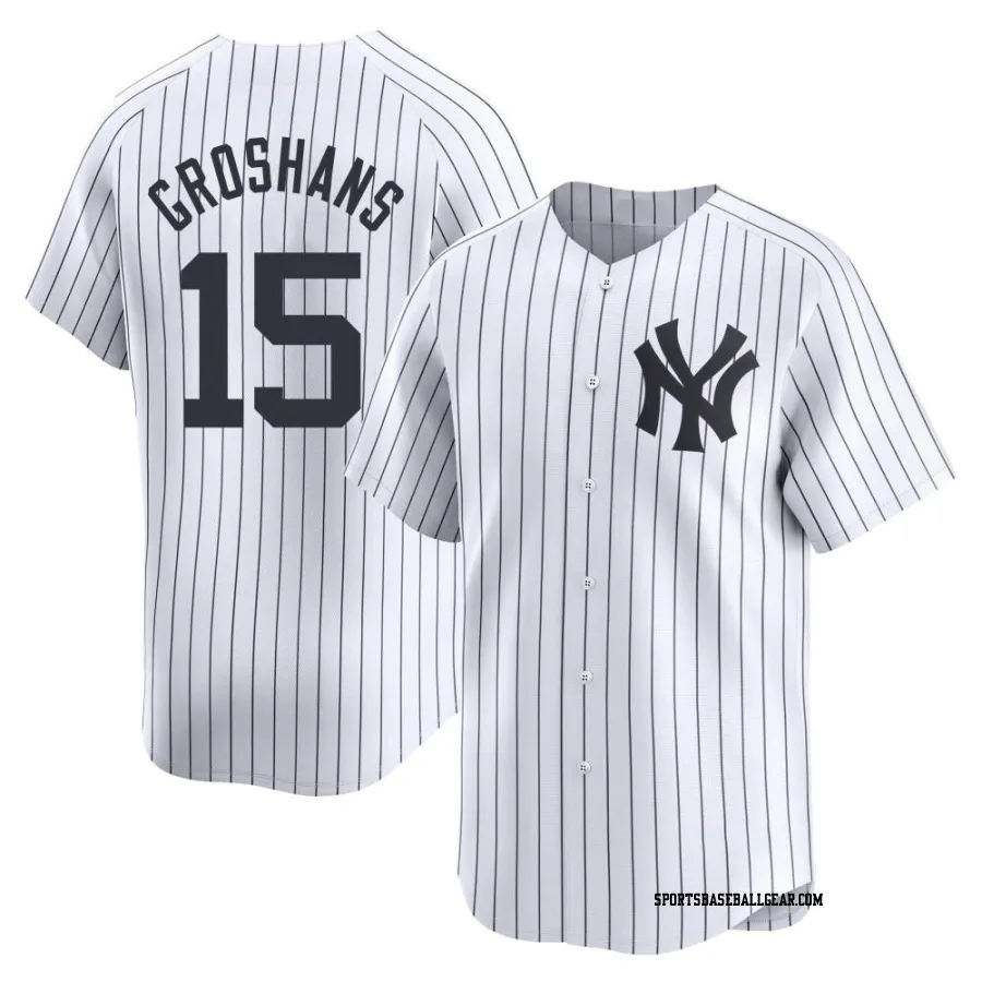 Jordan Groshans Youth New York Yankees White Limited Yankee Home Jersey