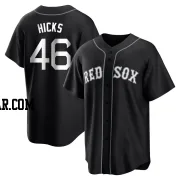 Jordan Hicks Youth Boston Red Sox Black/White Replica Jersey