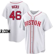 Jordan Hicks Youth Boston Red Sox White Replica 2021 Patriots' Day Jersey