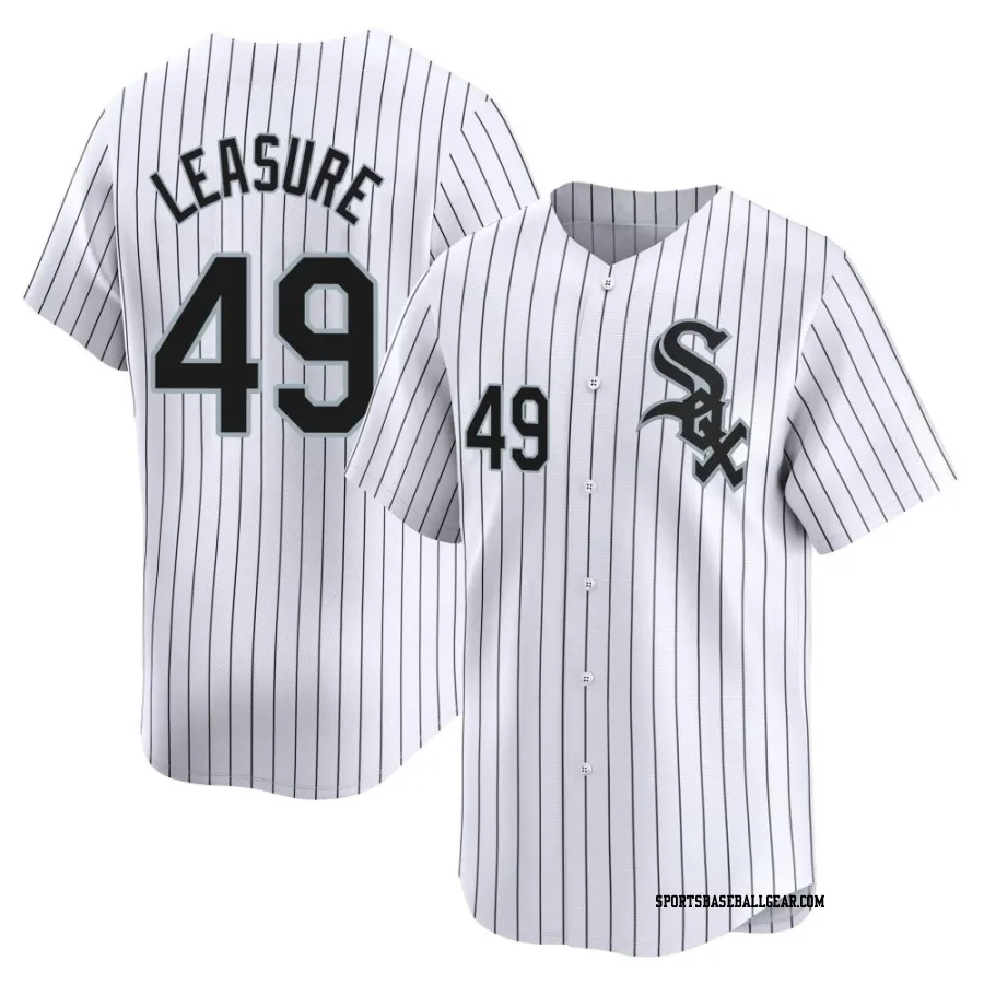 Jordan Leasure Men's Chicago White Sox White Limited Home Jersey