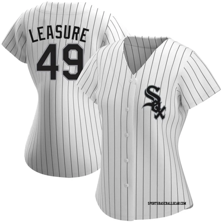 Jordan Leasure Women's Chicago White Sox White Replica Home Jersey